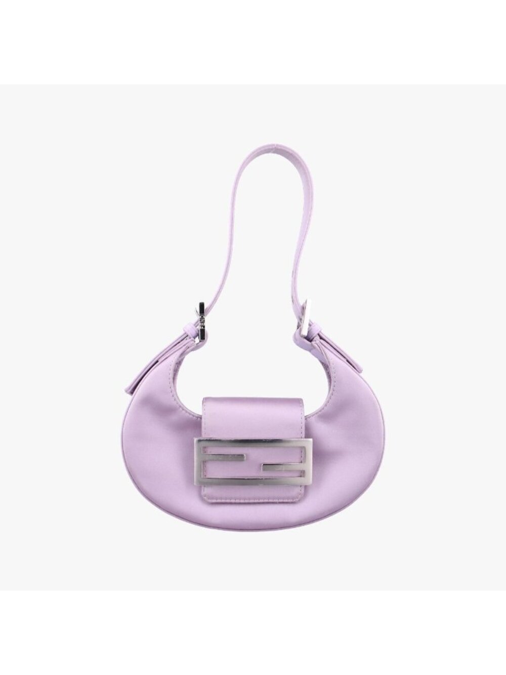 Fendi Cookie Mini Purple Silk Handbag